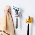 4 Leg Hook Toothbrush Holder Self Adhesive Shaver Razor Holder Silicone Hook Bathroom Kitchen Organizer Plug Cable Wall Hook