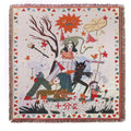 Wholesale Low MOQ National Style Vintage Color Patchwork Anime Woven Wall Tapestry Blanket