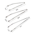Multipurpose Outdoor Barbecue 30/40/50cm BBQ Grill Sausage Turning Tongs Stainless Steel Hot Dog Spinning Sausage Tongs