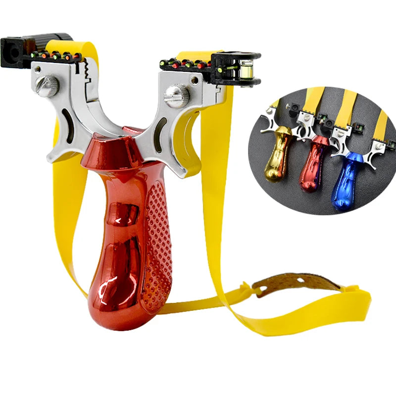 Three Colors Laser Accurate Shooting Slingshot Outdoor Resin Hunting Slingshot MegaBDM