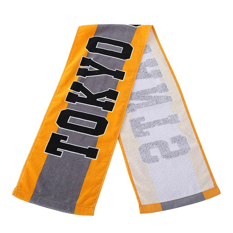 Customized Printed Super Absorbent Workout Gym Rally Team Towels Cotton Custom Logo Sport Towel