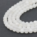 Wholesale Hot Sale Crystal White Jade 4-12mm Loose Gemstone Strands for Jewelry Making
