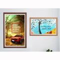 32" Inch Wooden Frame LCD Video Photo Frame NFT Display for Gallery Advertising Signage Kiosk with WIFI Network Android OS