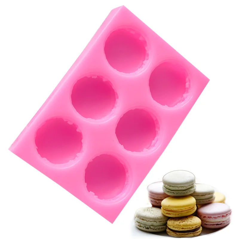BPA Free Non-stick Moldes De Silicon Para Hornear Macaron Moules Silicone Macaron Fondant Candle Molds for Cake Decoration