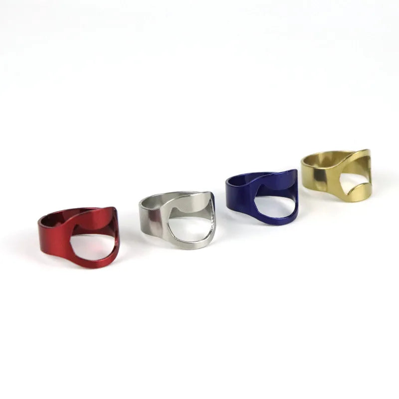 Custom Wholesale Stainless Steel Finger Ring Bottle Opener Tool