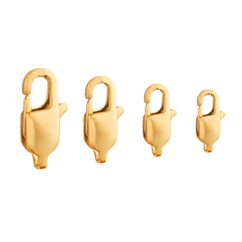 YK Jewelry DIY Bracelet Necklace Connection Buckle Vacuum Electroplated Gold Stainless Steel Lobster Buckle