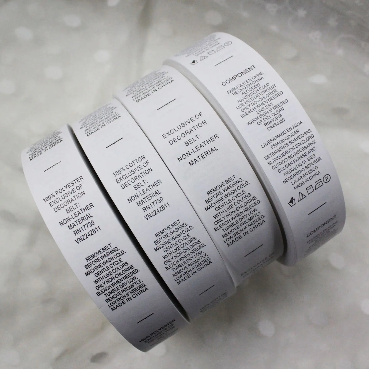 Custom Nylon Taffeta Label Rolls/paper Tape for Printing Care Labels MegaBDM