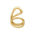 Fashion 18K Gold Plated Brass Jewelry Geometry Irregular Line Winding Rings for Women Punk Accessories Ring R234214