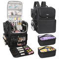Relavel Professional Hairdressing Backpack Bag with 2 Small Bags Cosmetics Beauty Hairdresser Bag with Shoulder Strap