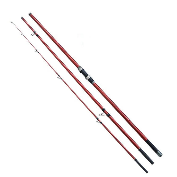 Topline Tackle Carbon Fiber Conventional Travel Rods 4.2m 3pieces Surf Spinning Fishing Rod