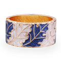 DHJ60131 Hot Selling US and European Fashion Leaves Enamel Bangle Women Gold Plated Bangle