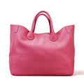 100% Top Grain Cowhide Oversize Handbag Women Genuine Leather Extra Large Tote for Ladies Large Capacity Travel Shopping Bag