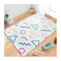Colorful Printed Design Extra Large Soft Crawling Play Mat Kids Play Rug Nursery Area Rug for Children Toddlers Bedroom