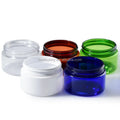 100ml 150ml 200ml 250ml 300ml clear Pet Plastic Cosmetic Cream Jar with Plastic Aluminum Lid for Cosmetic Packaging