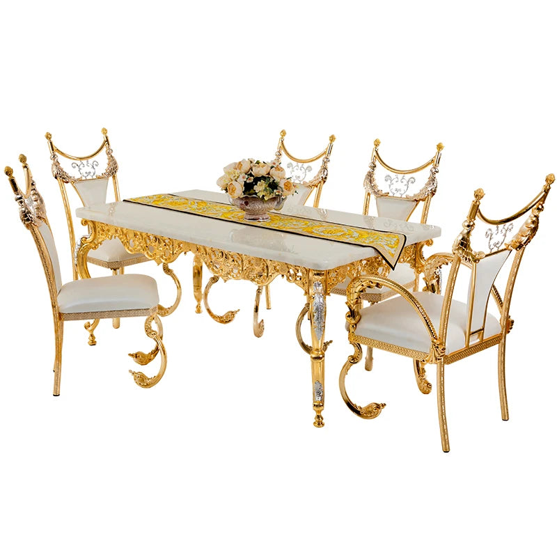 Elegantly Designed Modern Luxury Wedding Hotel Park Home Kitchen Golden Copper Rectangular Home Furniture Home Bar