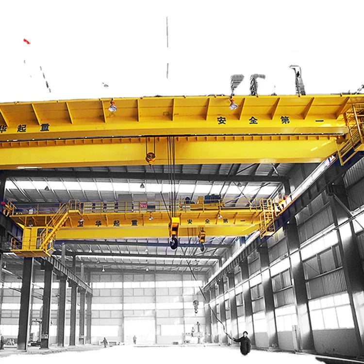 Factory Electric 10 Ton Motor Crane Single Girder 32 Ton Capacity 20m PLC Wide Span 25m Double Girder Bridge Cranes