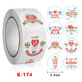 Wholesale Valentine's Day I Love You Sealing Paste Sticker 500pcs/roll 1 Inch Adhesive Sticker Gift & Craft Custom Color