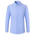 Oversize Long Sleeve Breathable Anti-Wrinkle Office Shirts 100% Oxford Cotton Summer Collection Striped Shirt for Men