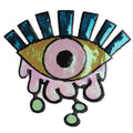 Factory Direct Customized 3D PVC Fabric Eyes Patch with Tears Sequin for Clothing Decoration