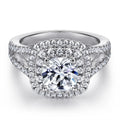 Vintage Style S925 Sterling Silver With Gold Plated Tonglin Wedding Rings TL-457 for Woman