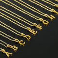 Gold Plated Custom Western Trend Stainless Steel Jewelry Children's Name Pendant Necklace with Link Chain for Weddings