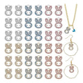 Rabbit Rhinestone Charms Cute Animal Charm Bunny Head Rhinestone Charm for Bracelets Earrings Necklace Jewelry Making Handmade