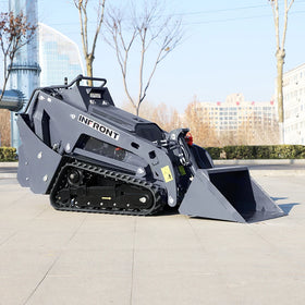 CE EURO 5 Kubota 25Hp Engine Powered Infront V1000 Mini Skid Diesel Loader with Skid Steer Loader Attachment