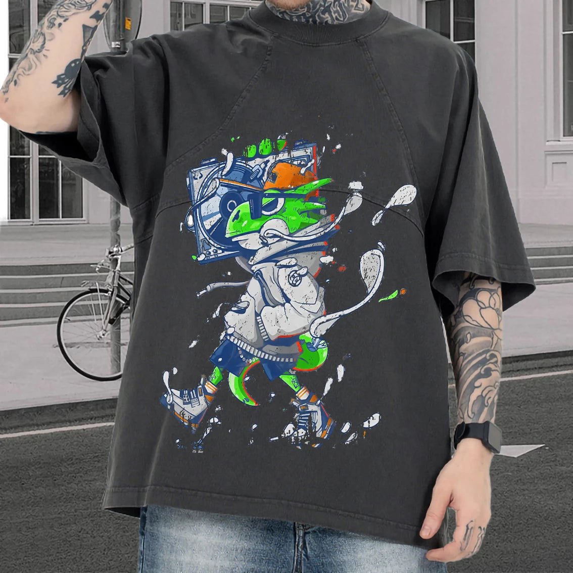 Designer Clothes Men Heavy Cotton T-shirt Screen Printing Oversized t Shirt Manufacturing