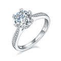 Wish Jewelry 2022 Hot Sale Moissanite Ring 925 Excellent Cut Diamond Ring With Your Design