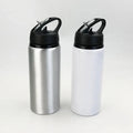600ml Sublimation Blank Aluminum Drinkware Types Sport Water Bottle with Suction Nozzle for Transfer Printing