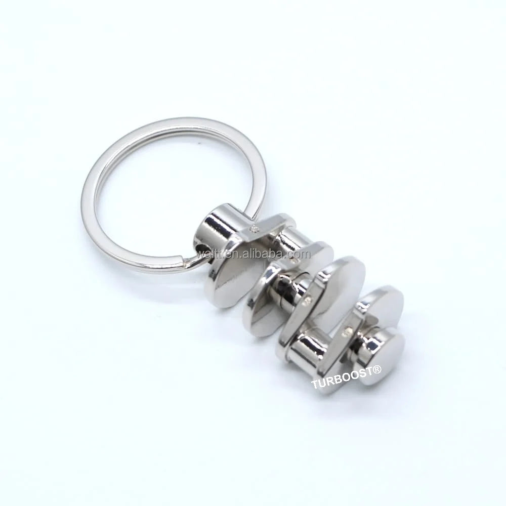 Custom 3D Crankshaft Keychain Engine Part Model Keyring Automotive Enthusiast Gift Wholesale