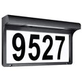 22.5cmX17.5cm ABS Solar LED Door Number Sign Water Resistant Eco-Friendly Digital Wall-Mounted