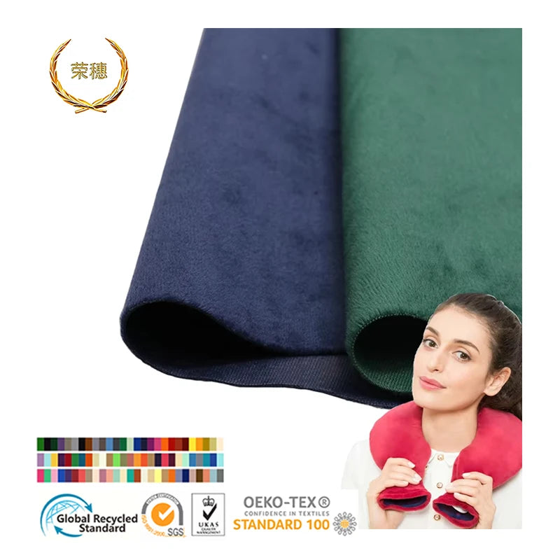 Wholesale High Quality Composite Waterproof Fabric Polyester Silver Fox Velvet Hot Water Bag Hand Warmer Fabric MegaBDM
