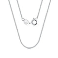 RINNTIN SC18 Fine Jewelry Solid 925 Sterling Silver Chain 14K Gold Plated 1mm Curb Link Necklace Chain for Women