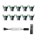 10x 12x 3W 3W 28mm Remote Control LED Downlight Set IP65 Outdoor Lighting