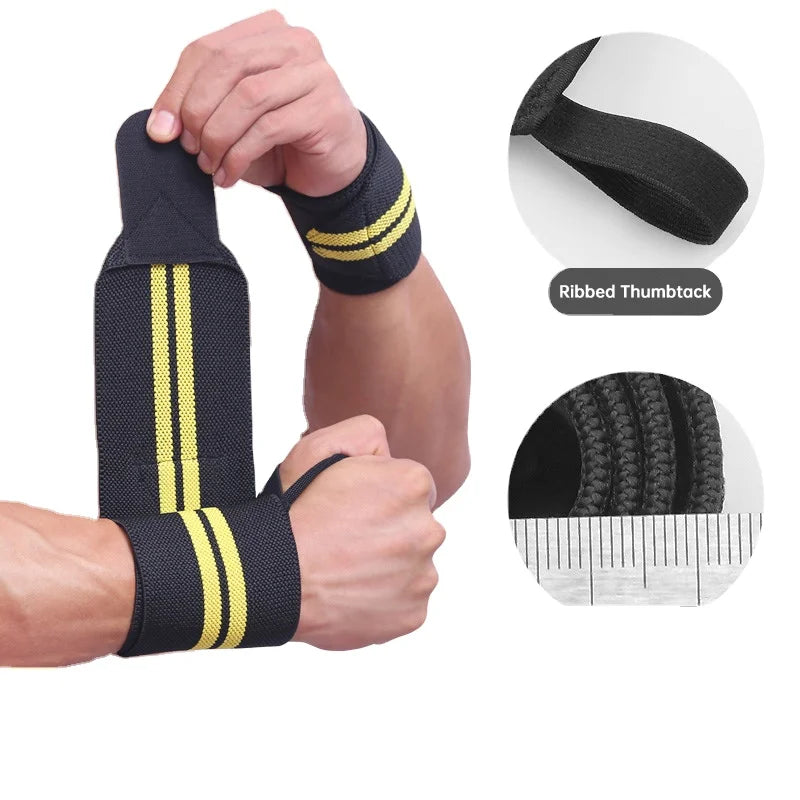 2024 Custom Sports Elastic Stretchy Wrist Support Wrap Band Neoprene Weight Lifting Gym Strap/Wrist Wraps