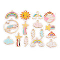 Wholesale Gold Plated Sun Moon Stararot Enamel Pendant