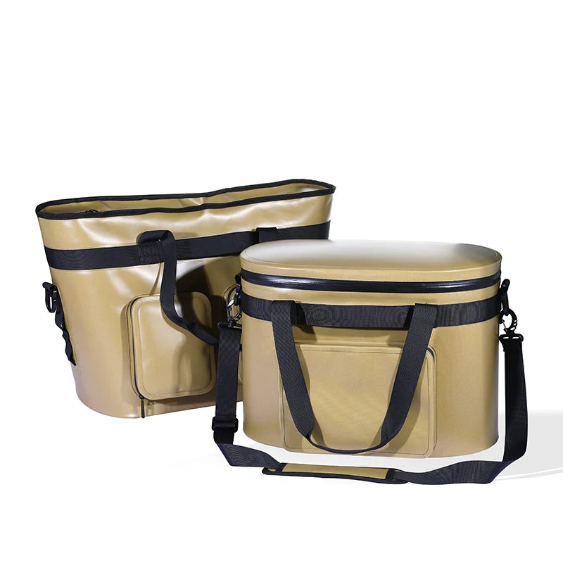 Custom Insulated Waterproof Bags Portable Cooler Box Ice Chest Cooler Box Set 900D TPU Soft Cooler 500pcs