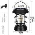 Howlighting Solar LED Outdoor Camping Lantern with Hook IP65 Waterproof 50000 Hours Ultra-long Endurance Energy Saving