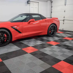 Rigid Modular Anti Slip Garage Floor Tile for Car Parking Car Wash Garage Flooring and Car Detailing Studio Flooring