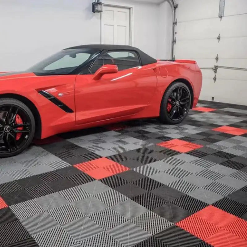 Rigid Modular Anti Slip Garage Floor Tile for Car Parking Car Wash Garage Flooring and Car Detailing Studio Flooring
