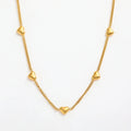 Joolim Jewelry Gold Plated Elegance Heart Satellite Necklace Stainless Steel Jewelry Wholesale
