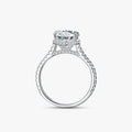 Ailmay Real 925 Sterling Silver Wedding Ring Luxury Sparkling Clear CZ Finger Rings for Women Wedding Statement Fine Jewelry