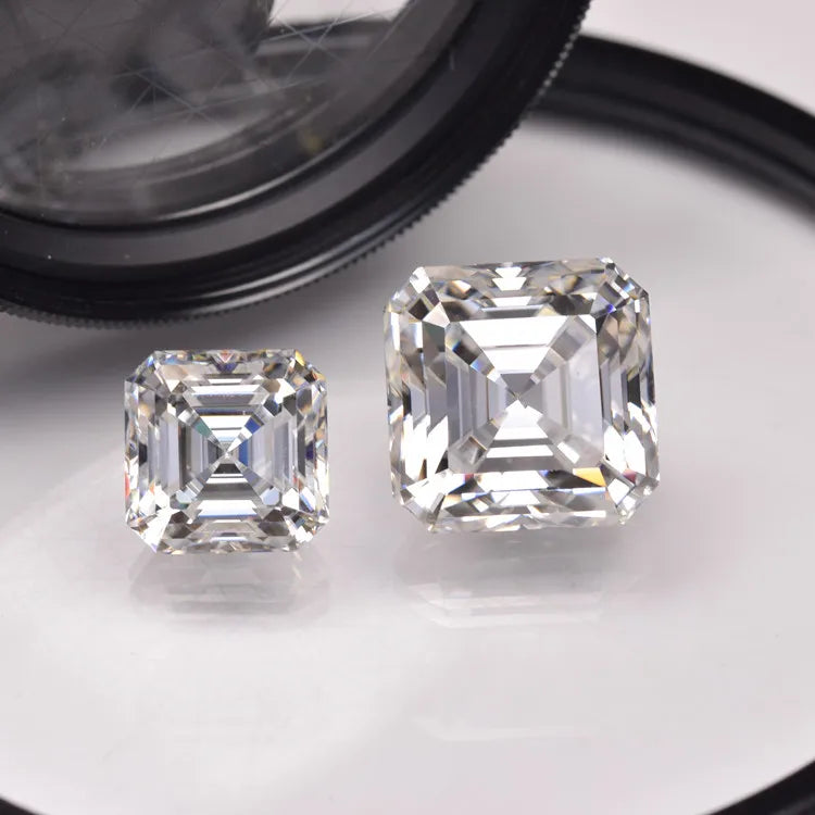 Cushion Cut Jewelry Moissanite Diamond D VVS1 Asscher Cut Diamond Loose White Ring Moissanite Stones