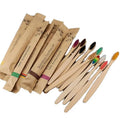 Wholesale Eco-friendly Organic  Kid Adult Toothbrush with Custom Logo Cheap Natural Handle Charcoal Bristle for Home Use