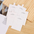 Wholesale Korean Jewelry Packaging for Ring White Card for LOGO Gold Card White Card Stock