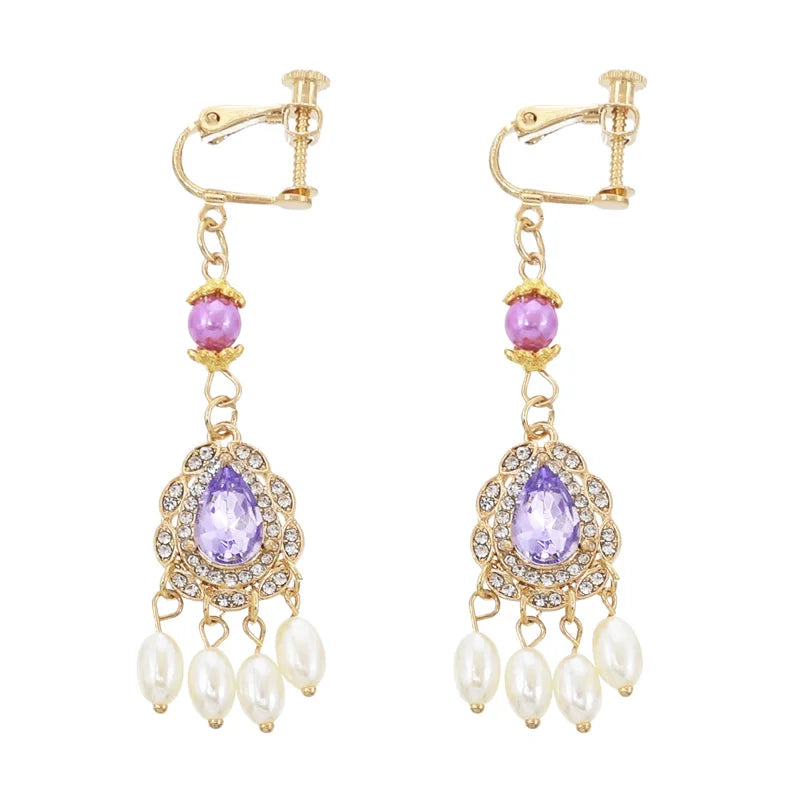 Fashion Jewelry Earrings Beaded Woman Boys Bride Green Chain Men Gemstone White Fashion Jewelry Earrings Pakistani