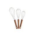 Eco-friendly Stainless Steel Hand Egg Mixer Egg Beater Manual Egg Whisk with Wooden Handle Fruit Vegetable Tools Easy to Clean