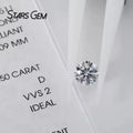 Starsgem .50 Pts Lab Created Diamond HPHT CVD IGI Certificate LGD 0.5CT D E F VVS VS Loose Lab Grown Diamond