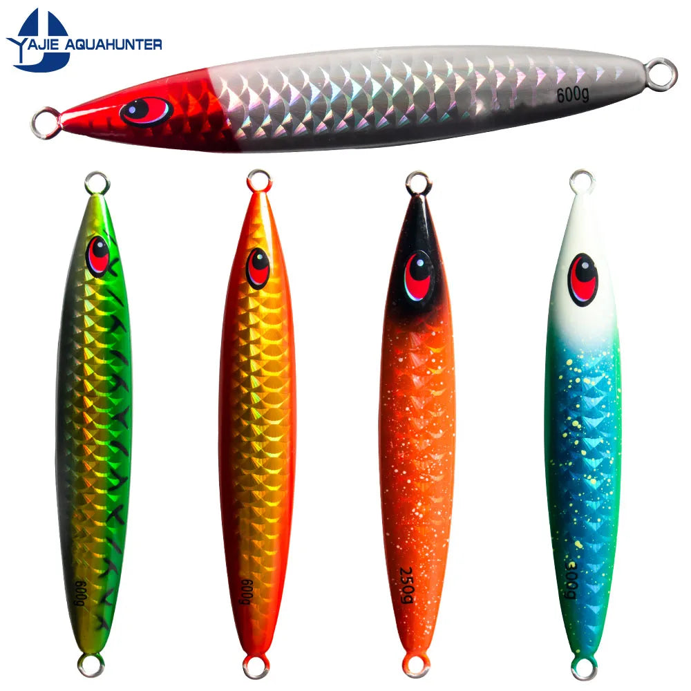 New Type  250g-800g  Fishing Bait Deep Sea  Jigs  Lures Fishing Saltwater Sea Metal Slow Pitch Jig Lure